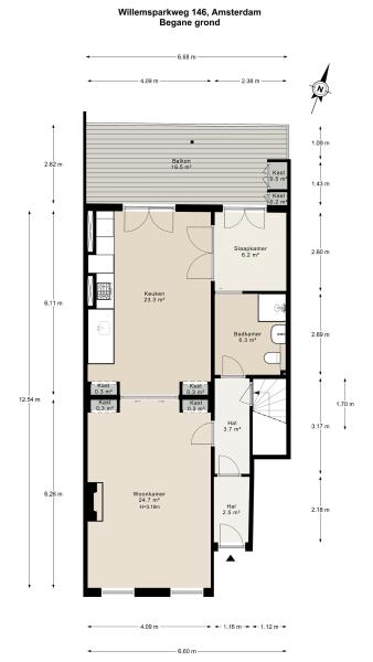 Floor Plan 1 - Willemsparkweg 146 H