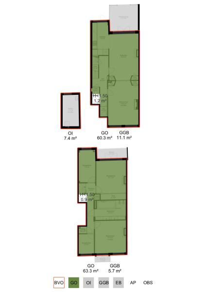 Floor Plan 9 - Tweede Helmersstraat 87 H